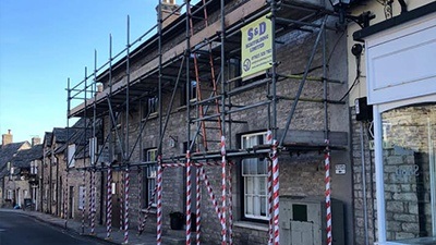 Trestle scaffolding