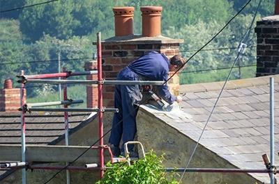 chimney support scaffolding